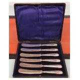 Vtg. Silverplated Butter Knife Set