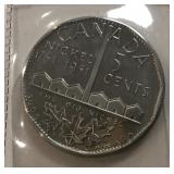Canada 1951 Big Nickel