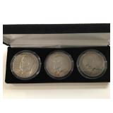US 1971, 1976, 1978 Ike Dollar Set