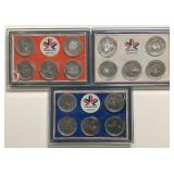 Edmonton 1978 Commonwealth Games Three Sets