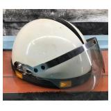 Vintage Motorcycle Helmet With Visor