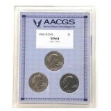 US 1980 P/D/S MS64 $1 Coin Set