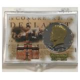 US 1976 Gold Plated Bicentennial Half Dollar