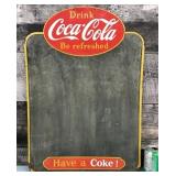 Vtg. Tin Coca-Cola Menu 18x26
