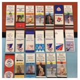 Vtg. FINA Matchbook Covers