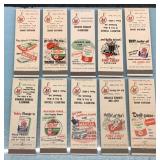 Vtg. Texaco Matchbook Covers