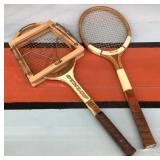 Vtg. Wooden Tennis Racquets