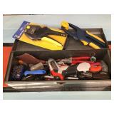 Metal Toolbox With Tools