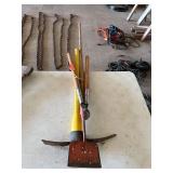 Pruners, Pick Axe, Scraper