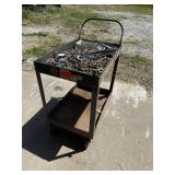 Metal Cart & Contents