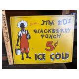 Jim Ed's Punch Metal Sign
