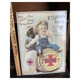 N.T. Swezey's Flour Metal Sign
