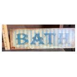 Bath Metal Sign