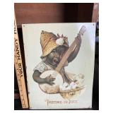 Pastime in Dixie Metal Sign