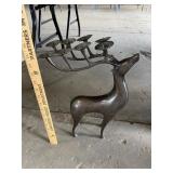 Bronze Deer Candle Holder
