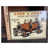 Amos n Andy Metal Sign