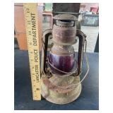 Dietz Red Glass Lantern
