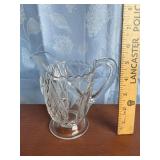 Antique Clear Glass Ptcher