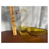 Yellow Glass Swan