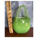 Block Crystal Green Purse