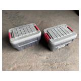 2 Rubbermaid Action Packers