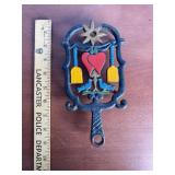 Cast Iron Love Birds Trivet