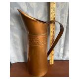 Aged Copper Pitcher