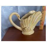 Iridescent Gold Trim Swan Planter Iridescent Gold Trim Swan Planter