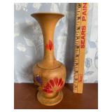 Hand Painted Turned Wooden Vase Hand Painted Turned Wooden Vase