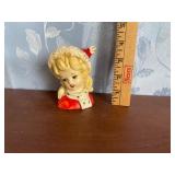 Inarco Christmas Girl Planter Inarco Christmas Girl Planter