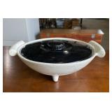 MCM Kenwood Black and White Drizzle Covered Dish MCM Kenwood Black and White Drizzle Covered Dish