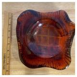 Heavy Amber Ashtray Heavy Amber Ashtray