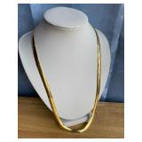 23' Gold Plated 925 Italy Herringbone Necklace 23' Gold Plated 925 Italy Herringbone Necklace