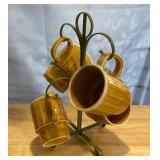 Vintage Mugs and Holder Vintage Mugs and Holder