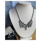 Vintage Blue Ice Necklace and Earrings Vintage Blue Ice Necklace and Earrings