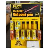 Vintage Pilot Pen Display and Pens Vintage Pilot Pen Display and Pens
