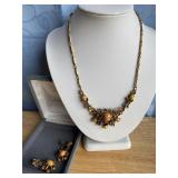 Vintage Coro Amber Necklace Vintage Coro Amber Necklace