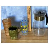 Vintage Cups and Coffee Pot Vintage Cups and Coffee Pot
