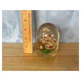Lucite Flower Paperweight