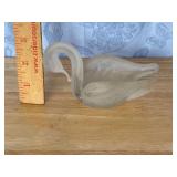 Frosted Swan Votive Holder