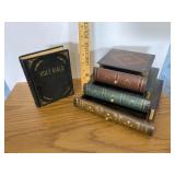 Wooden Book Jewelry Box and Resin Bible Wooden Book Jewelry Box and Resin Bible
