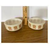 Federal Milk Glass Sunflower Bowls Federal Milk Glass Sunflower Bowls