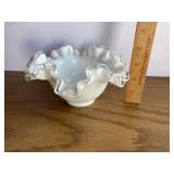 Fenton Silver Crest Ruffled Bowl Fenton Silver Crest Ruffled Bowl