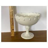Milk Glass Teardrop Pedestal Bowl Milk Glass Teardrop Pedestal Bowl
