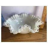 Fenton Silver Crest Ruffled Bowl Fenton Silver Crest Ruffled Bowl