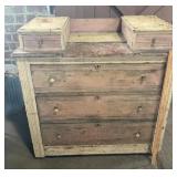 Antique Marbled Chest of Drawers Antique Marbled Chest of Drawers