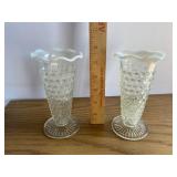 Fenton Hobnail Bud Vases Fenton Hobnail Bud Vases