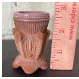 Greentown Chocolate Slag Toothpick Holder Greentown Chocolate Slag Toothpick Holder
