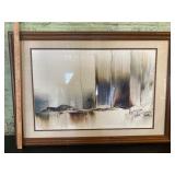 JME Numbered 789 Framed Matted Fine Abstract Print JME Numbered 789 Framed Matted Fine Abstract Print