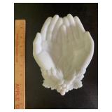 Westmoreland Milk Glass Hands Dish Westmoreland Milk Glass Hands Dish